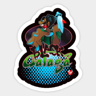 Black Gallaghaaah! Sticker